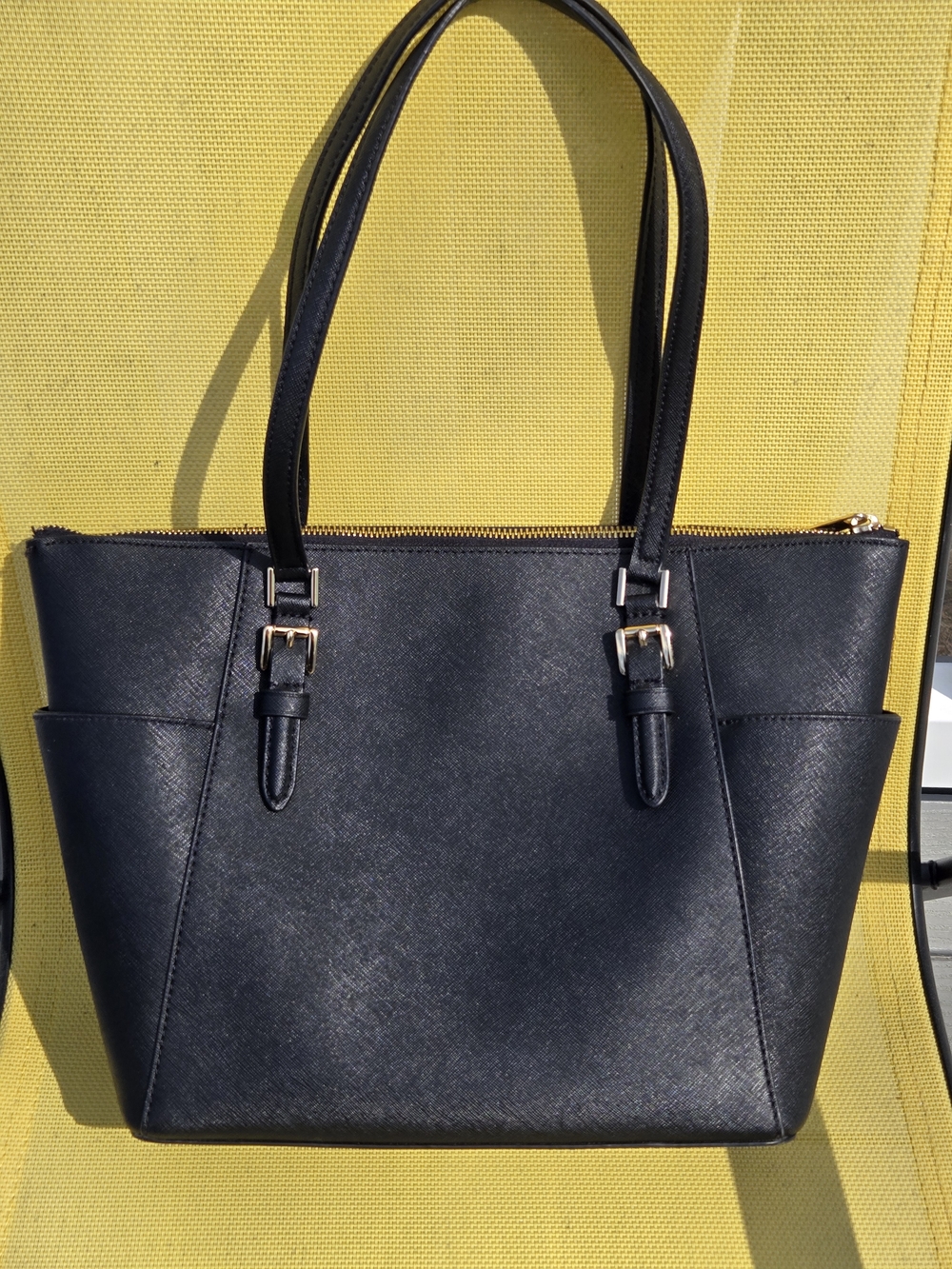 Michael Kors Black Saffiano Leather Tote Bag - Picture 4 of 15